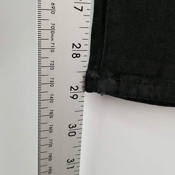 Rich & Skinny Black Jeans Womens Size 32 Mid Rise Front Zipper Button Closure - Picture 6 of 12